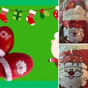 Santa slippers for children and adults
